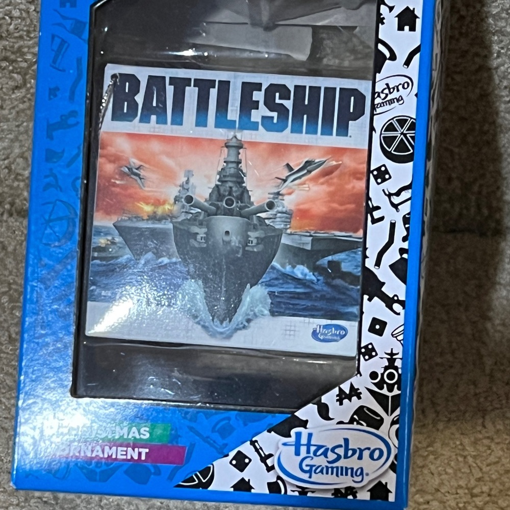 Classic Hasbro new Board Game Christmas ornament Battleship